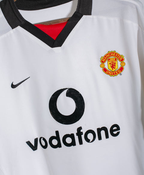 Manchester United 2002-03 Long Sleeve Beckham Away Kit (XL)