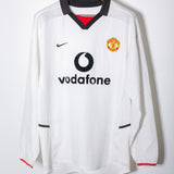 Manchester United 2002-03 Long Sleeve Beckham Away Kit (XL)