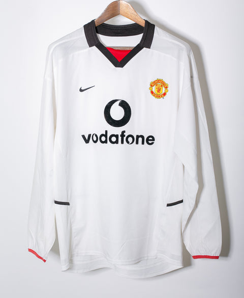 Manchester United 2002-03 Long Sleeve Beckham Away Kit (XL)