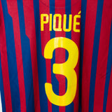 Barcelona 2011-12 Pique Home Kit (L)