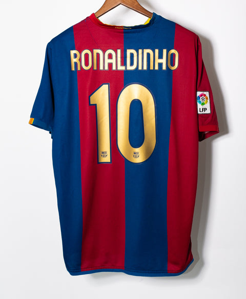 Barcelona 2006-07 Ronaldinho Home Kit (XL)