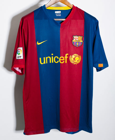 Barcelona 2006-07 Ronaldinho Home Kit (XL)