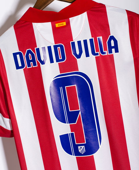 Atletico Madrid 2013-14 David Villa Home Kit (M)