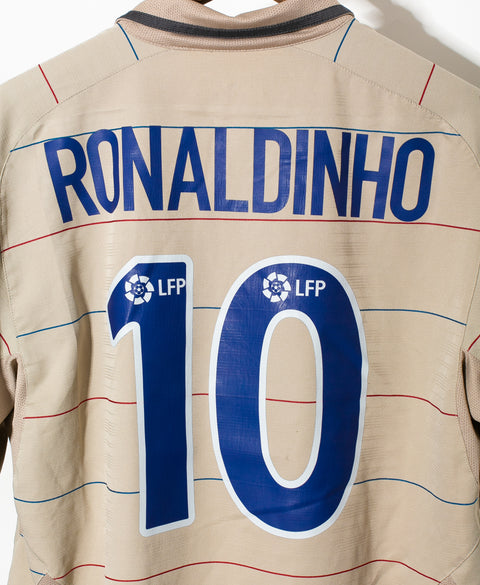 Barcelona 2003-04 Ronaldinho Away Kit (XL)