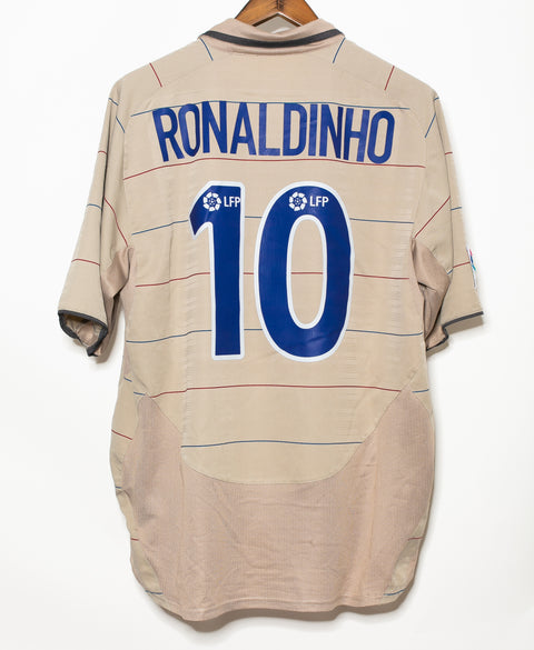 Barcelona 2003-04 Ronaldinho Away Kit (XL)