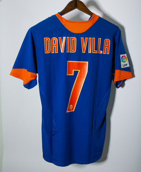 Valencia 2005-06 David Villa Away Kit (S)