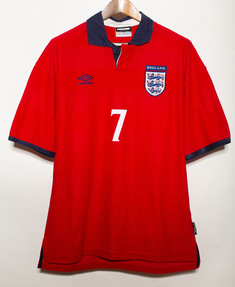 England 2000 Beckham Away Kit (L)