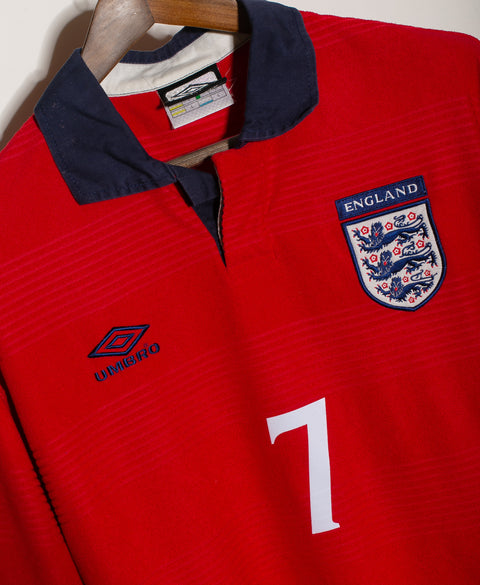 England 2000 Beckham Away Kit (L)