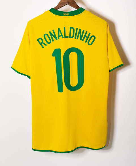 Brazil 2008 Ronaldinho Home Kit (XL)