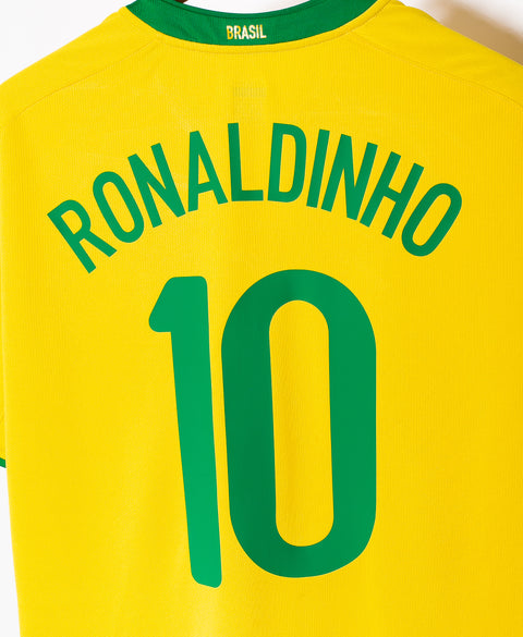 Brazil 2008 Ronaldinho Home Kit (XL)