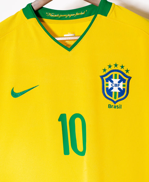 Brazil 2008 Ronaldinho Home Kit (XL)