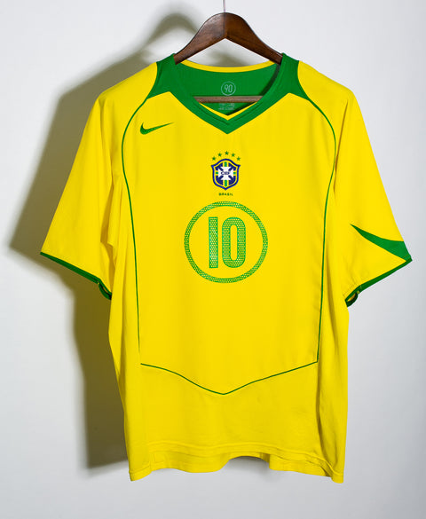 Brazil 2004 Ronaldinho Home Kit (L)