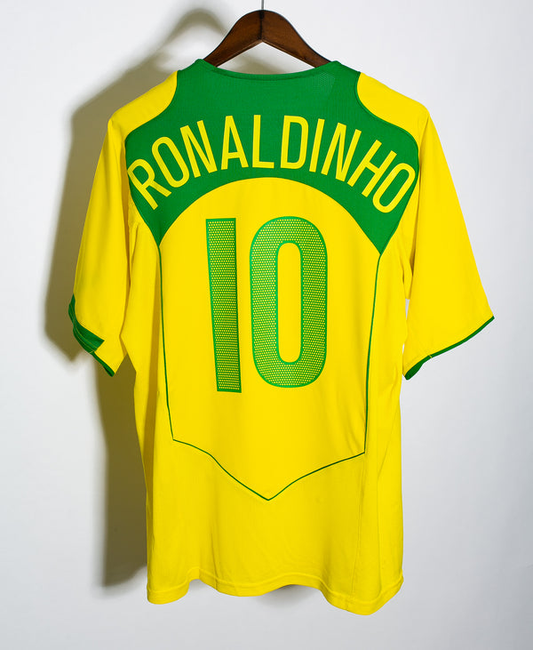 Brazil 2004 Ronaldinho Home Kit (L)