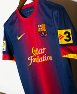 Barcelona 2012-13 David Villa Home Kit  (S)