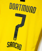 Dortmund 2019-20 Sancho Home Kit (S)