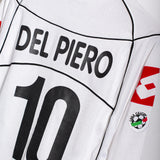 Juventus 2002-03 Del Piero Long Sleeve Away Kit (M)