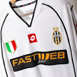 Juventus 2002-03 Del Piero Long Sleeve Away Kit (M)