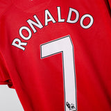 Manchester United 2007-08 Ronaldo Home Kit (L)