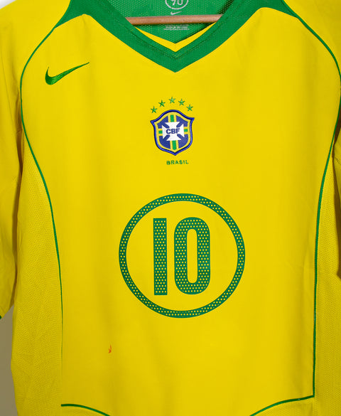 Brazil 2004 Ronaldinho Home Kit (L)