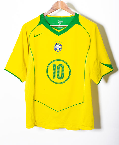 Brazil 2004 Ronaldinho Home Kit (L)