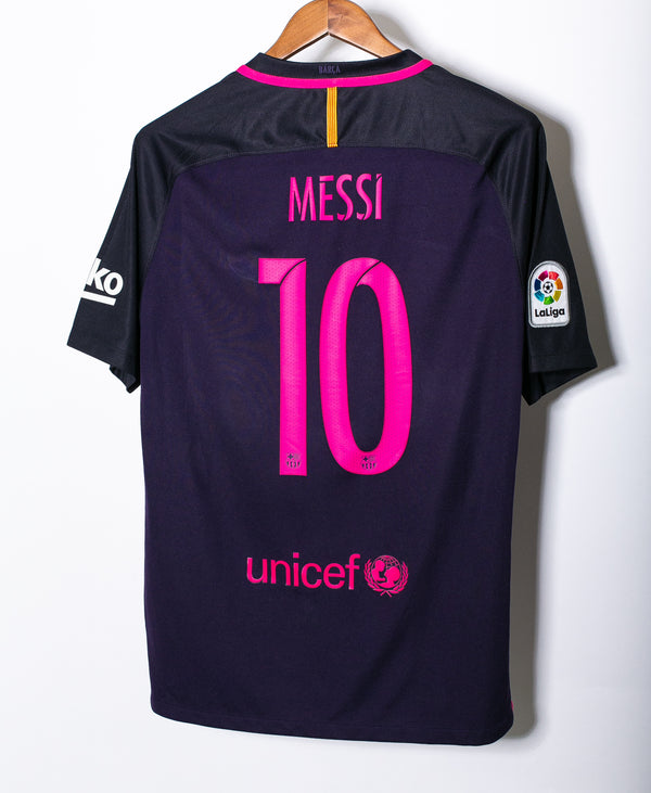Barcelona 2016-17 Messi Away Kit (L)