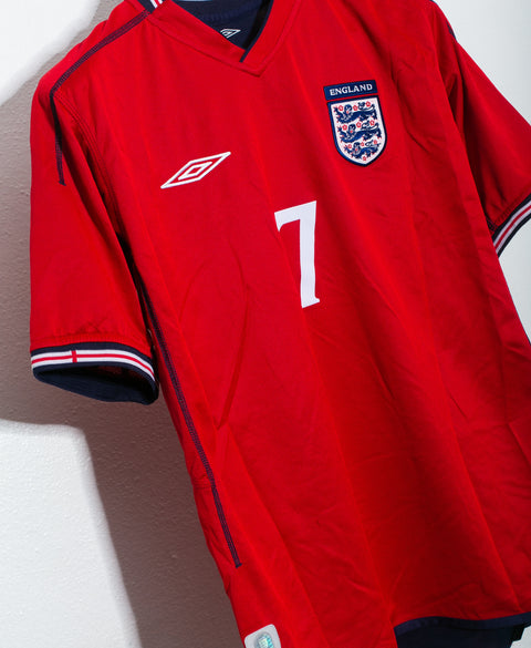 England 2002 Beckham Reversible Home Kit (M)