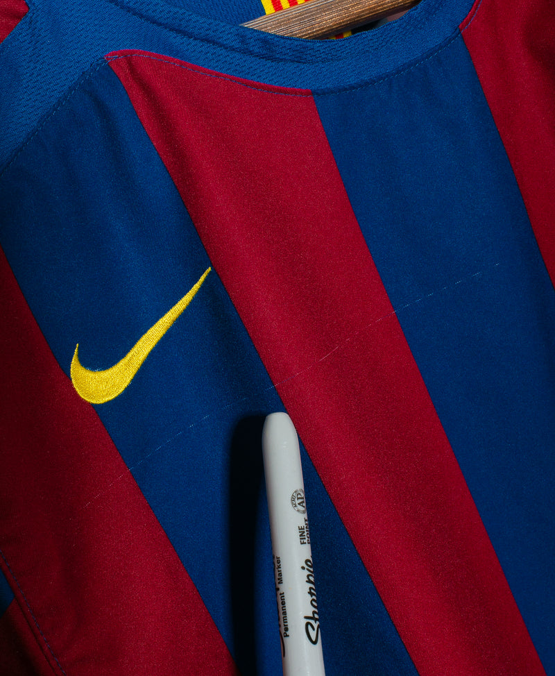 Barcelona 2005-06 Messi Home Kit (S)