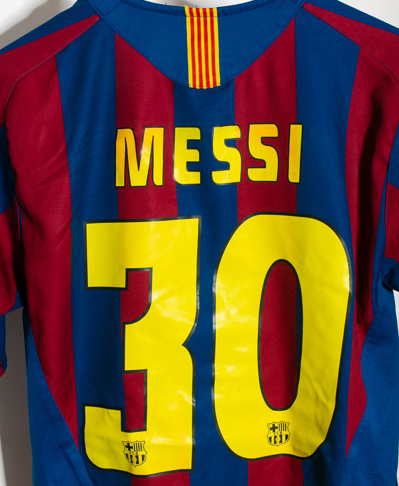 Barcelona 2005-06 Messi Home Kit (S)