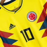 Colombia 2018 James Long Sleeve Home Kit NWT (L)