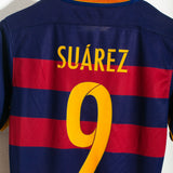 Barcelona 2015-16 Suarez Home Kit (S)