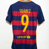 Barcelona 2015-16 Suarez Home Kit (S)