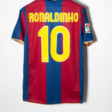 Barcelona 2007-08 Ronaldinho Home Kit (M)