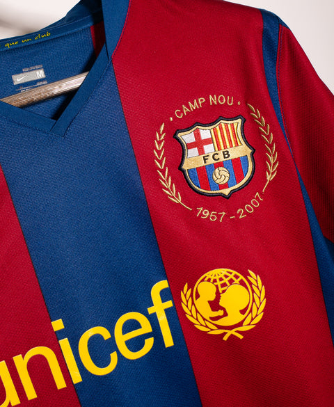 Barcelona 2007-08 Ronaldinho Home Kit (M)