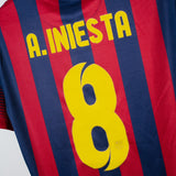 Barcelona 2013-14 Iniesta Home Kit (M)