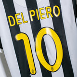 Juventus 2009-10 Del Piero Home Kit NWT (L)