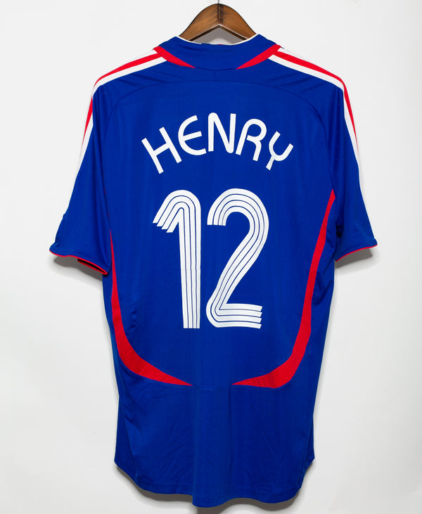 Vintage #12 Thierry Henry Jersey 2006 World Cup France Jersey