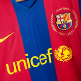 Barcelona 2007-08 Ronaldinho Home Kit (M)