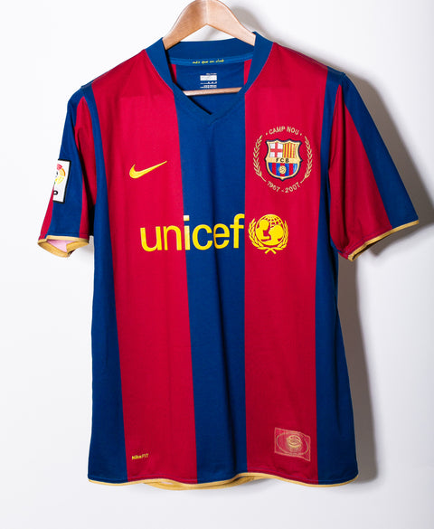 Barcelona 2007-08 Ronaldinho Home Kit (M)