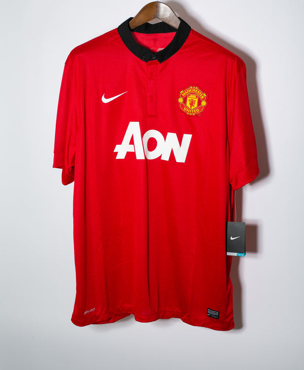 Manchester United 2013-14 Vidic Home Kit NWT (2XL)