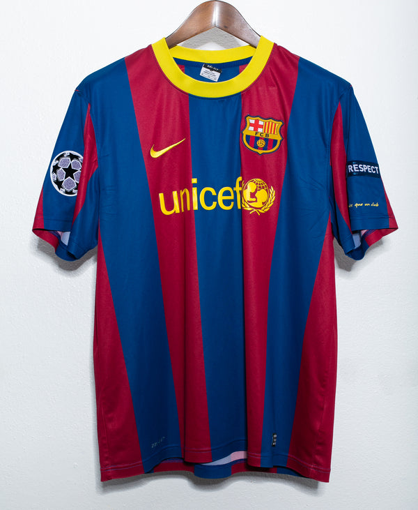 Barcelona 2010-11 David Villa Home Fan Kit (XL)