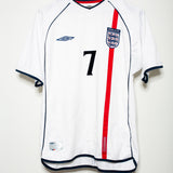 England 2002 Beckham Home Kit (L)
