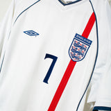England 2002 Beckham Home Kit (L)