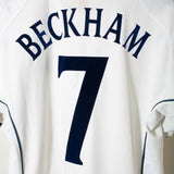 England 2002 Beckham Home Kit (L)