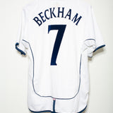 England 2002 Beckham Home Kit (L)