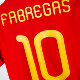 Spain 2010 Fabregas Home Kit (S)