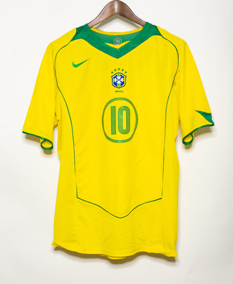 Brazil 2004 Ronaldinho Home Kit (XL)