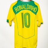 Brazil 2004 Ronaldinho Home Kit (XL)