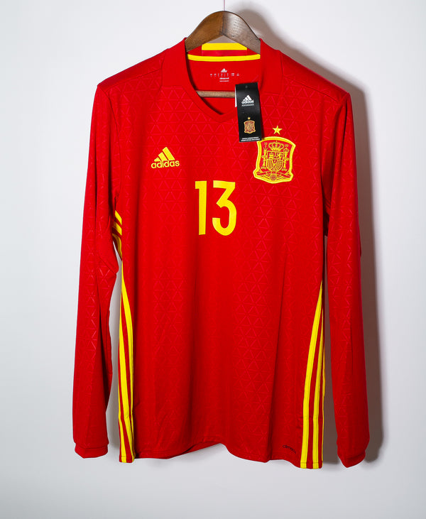 Spain 2016 Mata Long Sleeve Home Kit NWT (L)