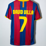 Barcelona 2010-11 David Villa Home Kit (S)