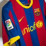 Barcelona 2010-11 David Villa Home Kit (S)